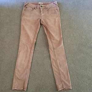 Dusty pink Free People corduroys